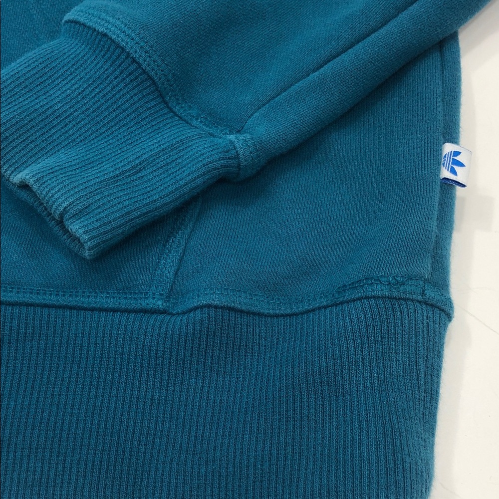 Adidas Women’s Pullover Hoodie - Teal w/ Pink/Lt Blue Logo - Size Small - Picture 10 of 15